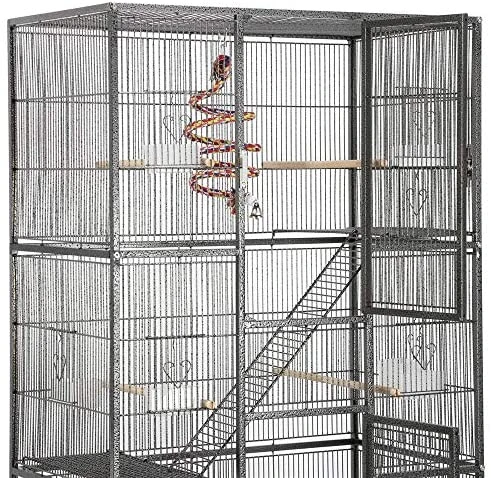 YAHEETECH 69-Inch Extra Large Bird Cage Aviary with Perches - Durable & Spacious for Parrots, Cockatiels, and More 5 Mia's Pet Supply YAHEETECH 69-Inch Extra Large Bird Cage Aviary & Perches