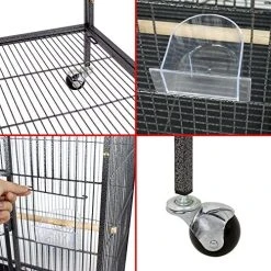 Mia's Pet Supply Aviary & Perches Nova Microdermabrasion 53 Inches Large Bird Cage