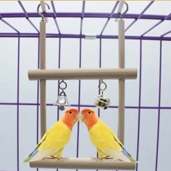 Mia's Pet Supply Swing Cage Hanging Bell Cockatiel Parakeet Toys