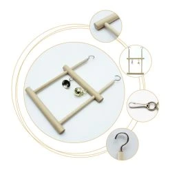 Mia's Pet Supply Swing Cage Hanging Bell Cockatiel Parakeet Toys