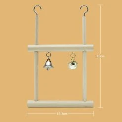 Mia's Pet Supply Swing Cage Hanging Bell Cockatiel Parakeet Toys