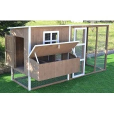 Mia's Pet Supply Chicken Coop Cages Omitree Large 87" Wood Chicken Coop Backyard Hen House 4-8 Chickens Nesting Box & Run
