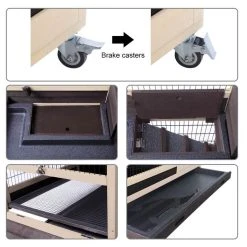 Mia's Pet Supply Rabbit Hutch - Indoor & Outdoor Bunny Cage with Accessories 8 Mia's Pet Supply Rabbit Houses & Accessories Rabbit Hutch Bunny Cage Indoor And Outdoor