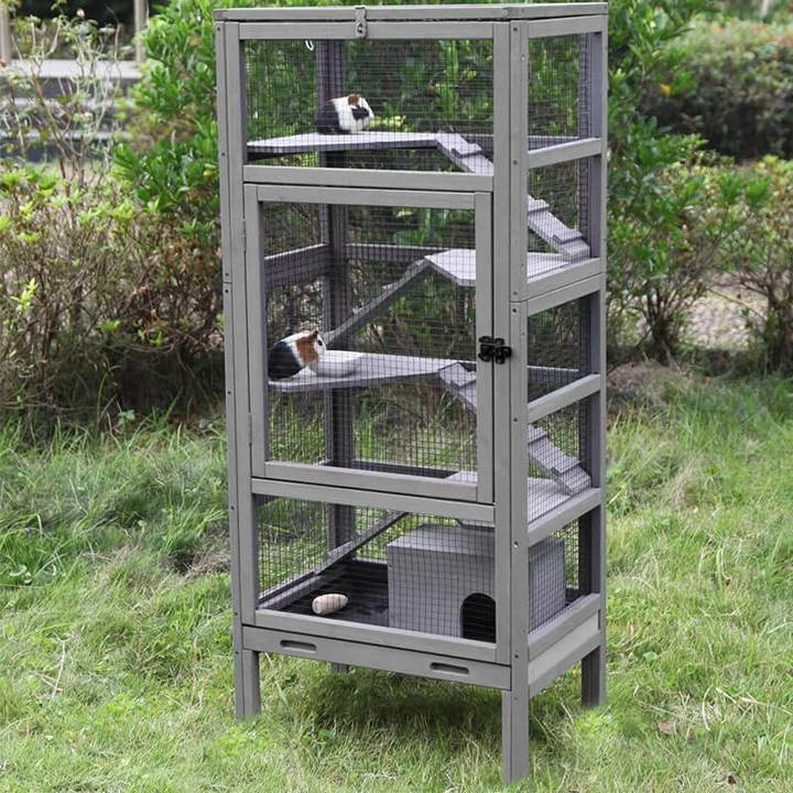 Mia's Pet Supply Large Wooden Guinea Pig Cage - Durable Rabbit House with Accessories 3 Mia's Pet Supply Large Wooden Guinea Pig Cage Rabbit Houses & Accessories