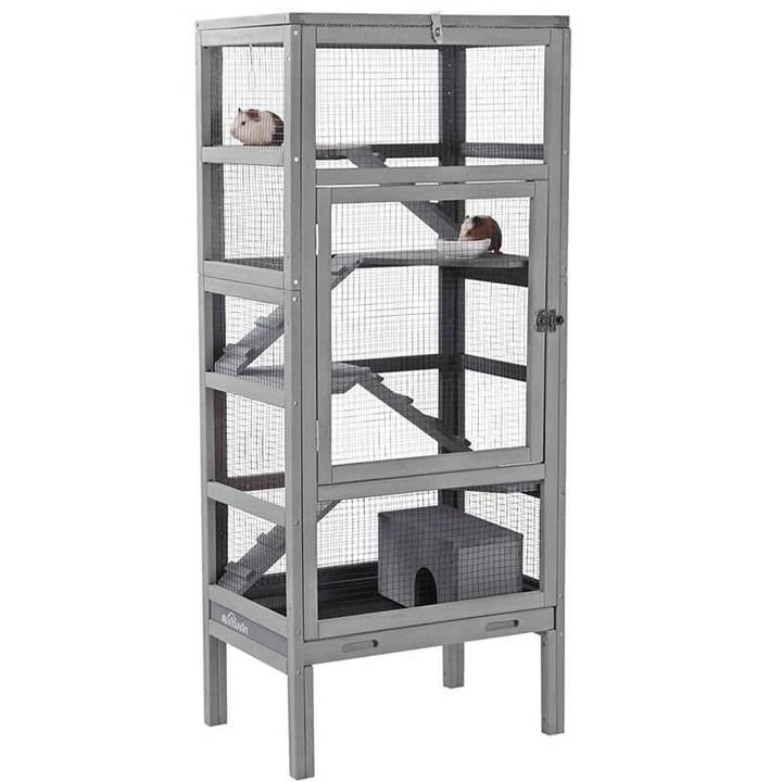 Mia's Pet Supply Large Wooden Guinea Pig Cage - Durable Rabbit House with Accessories 4 Mia's Pet Supply Large Wooden Guinea Pig Cage Rabbit Houses & Accessories