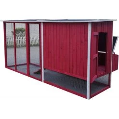 Mia's Pet Supply 87" Wooden Chicken Coop with Nesting Box & Run for 4-8 Chickens | Backyard Hen House 6 Mia's Pet Supply 87