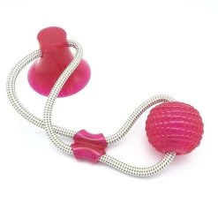 Mia's Pet Supply Dog Toys Tug Dog Toy With Suction Cup Push Elastic Ropes